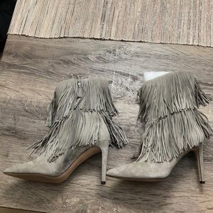Sam Edelman Suede Fringe Boots